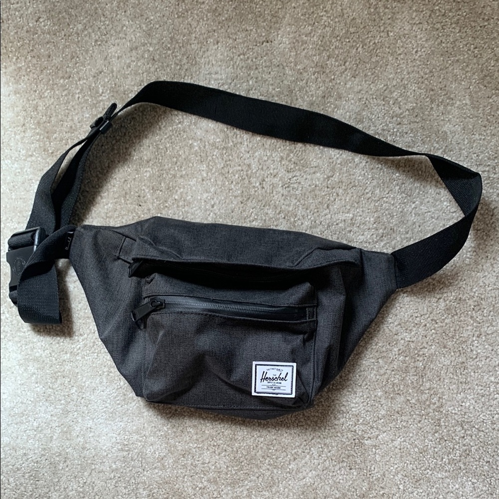 Herschel Supply Company Black Belt Bag with Adjustable Strap